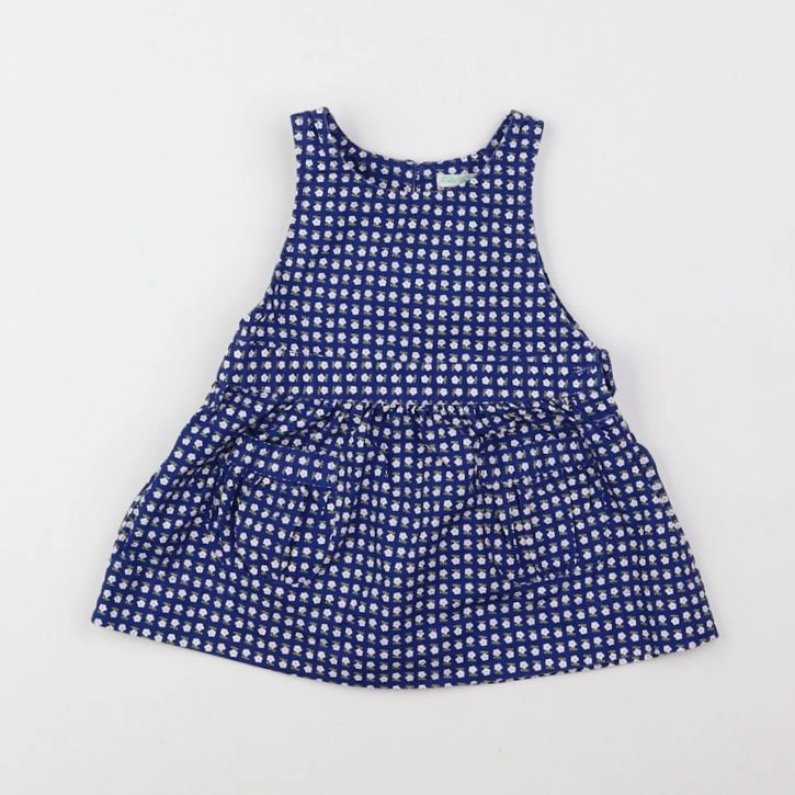 Benetton - robe bleu - 6 mois